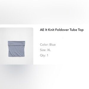 Fold Over Striped Tube Top